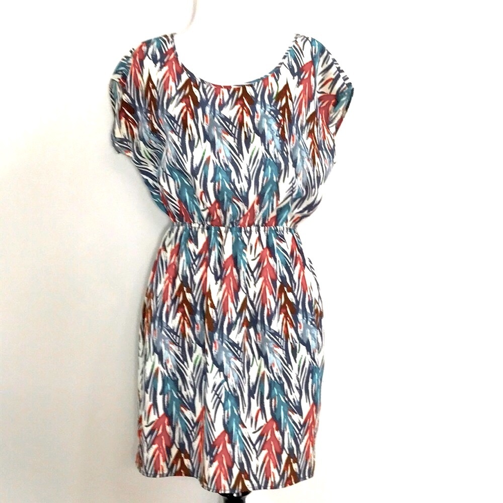 Soprano Woman’s Lightweight Print Blouson Mini Dress Size XS